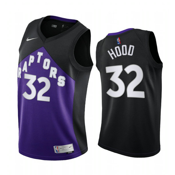 Toronto Raptors #32 Rodney Hood Purple NBA Swingman 2020-21 Earned Edition Jersey