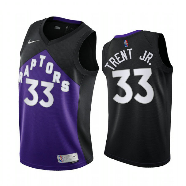 Toronto Raptors #33 Gary Trent Jr. Purple NBA Swingman 2020-21 Earned Edition Jersey