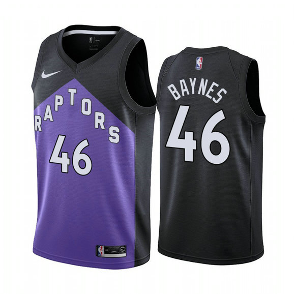 Toronto Raptors #46 Aron Baynes Purple NBA Swingman 2020-21 Earned Edition Jersey