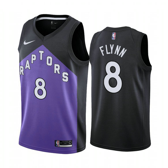 Toronto Raptors #8 Malachi Flynn Purple NBA Swingman 2020-21 Earned Edition Jersey