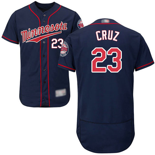 Twins #23 Nelson Cruz Navy Blue Flexbase Authentic Collection Stitched Baseball Jersey