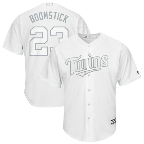Twins 23 Nelson Cruz Boomstick White 2019 Players' Weekend Player Jersey