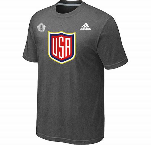 US Hockey  D.Grey 2016 World Cup of Hockey Primary Logo T-Shirt