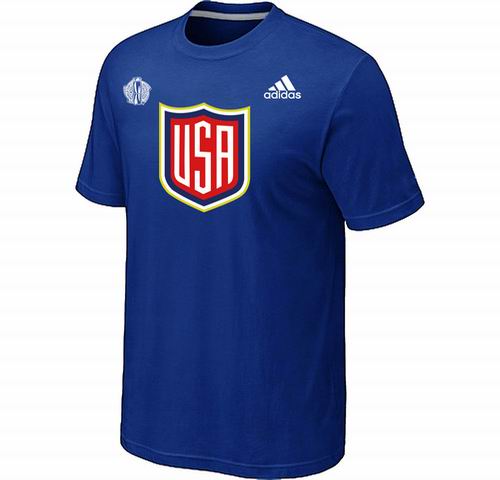 US Hockey Blue 2016 World Cup of Hockey Primary Logo T-Shirt