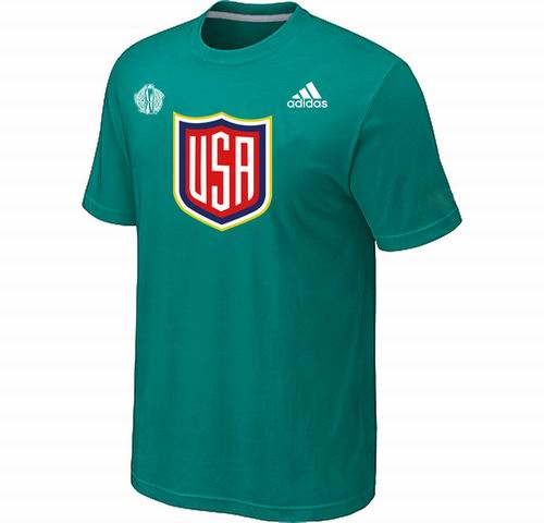 US Hockey Green 2016 World Cup of Hockey Primary Logo T-Shirt