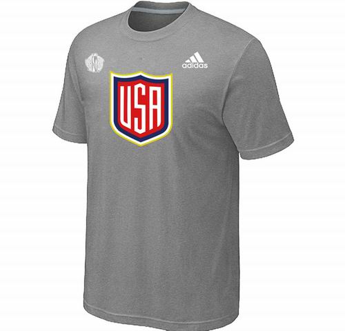 US Hockey L.Grey 2016 World Cup of Hockey Primary Logo T-Shirt