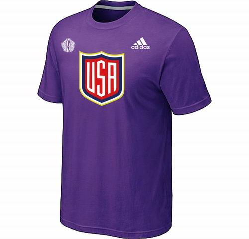 US Hockey Purple 2016 World Cup of Hockey Primary Logo T-Shirt