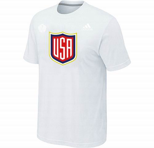 US Hockey White 2016 World Cup of Hockey Primary Logo T-Shirt