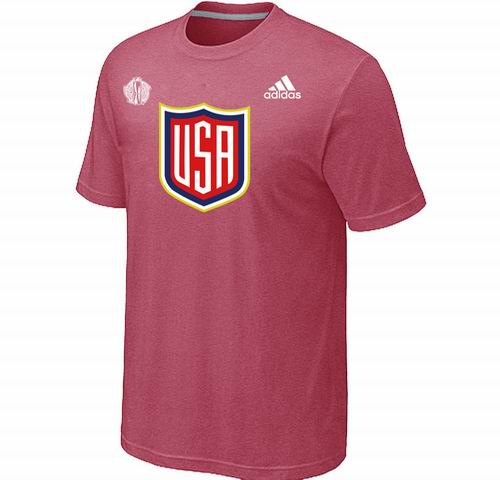 US Hockey pink 2016 World Cup of Hockey Primary Logo T-Shirt