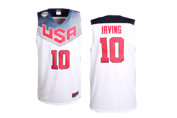 USA Dream Team 10 Irving white Basketball Jersey
