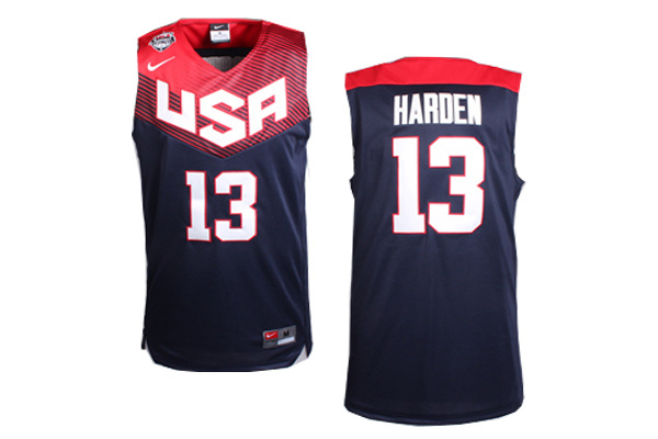 USA Dream Team 13 harden blue Basketball Jersey