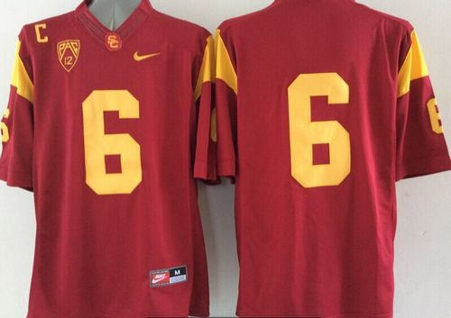 USC Trojans 6 Red Limited NCAA Jersey