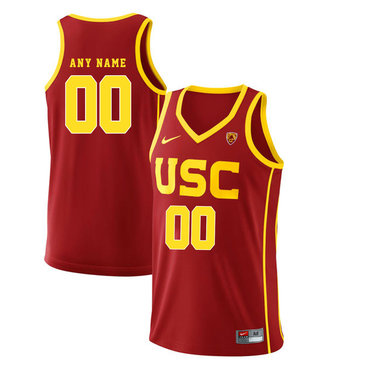 USC Trojans Customized Red College Basketball Jersey