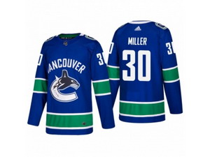 Vancouver Canucks #30 Ryan Miller 2017-2018 Season Home Jersey