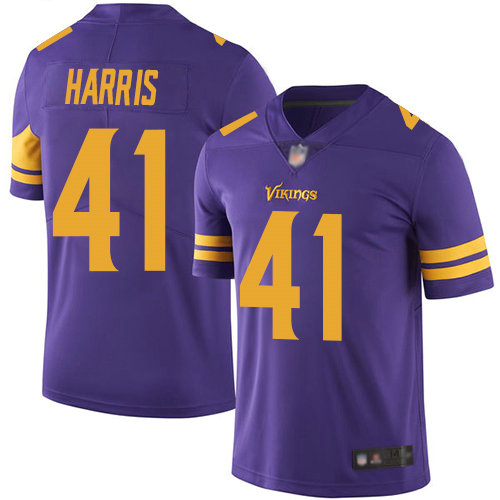 Vikings #41 Anthony Harris Purple Men's Stitched Football Limited Rush Jersey