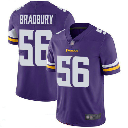 Vikings #56 Garrett Bradbury Purple Team Color Youth Stitched Football Vapor Untouchable Limited Jersey