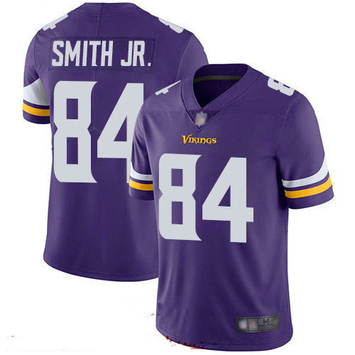 Vikings #84 Irv Smith Jr. Purple Team Color Men's Stitched Football Vapor Untouchable Limited Jersey