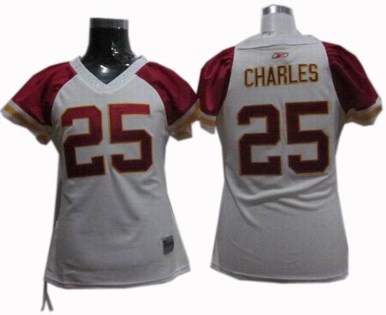 WOMEN Kansas City Chiefs #25 Jamaal Charles jersey white