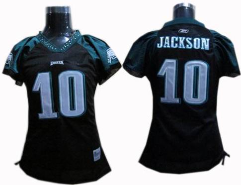 WOMEN Philadelphia Eagles 10# DeSean Jackson Jerseys black