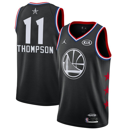 Warriors #11 Klay Thompson Black Women's Basketball Jordan Swingman 2019 All-Star Game Jersey