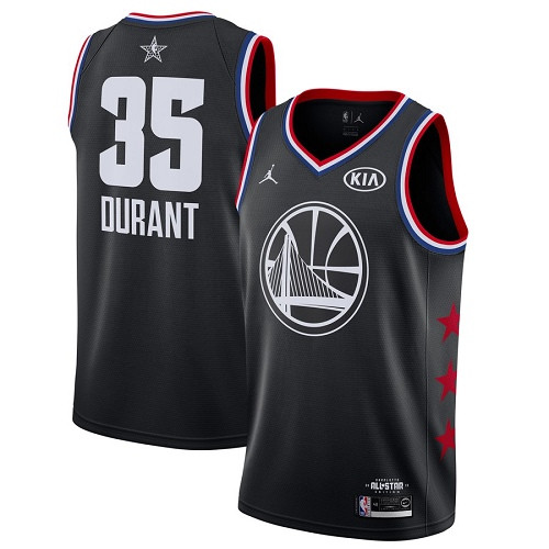 Warriors #35 Kevin Durant Black Women's Basketball Jordan Swingman 2019 All-Star Game Jersey