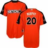 Washington Nationals #20 Daniel Murphy  Orange National League 2017 MLB All-Star MLB Jersey