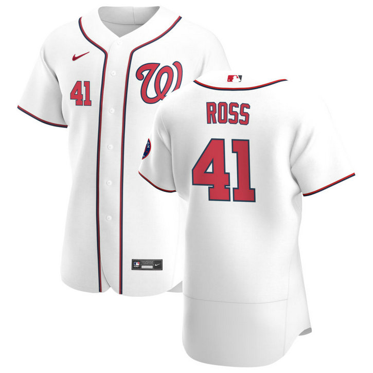 Washington Nationals #41 Joe Ross Men's Nike White Home 2020 Authentic Player MLB Jersey