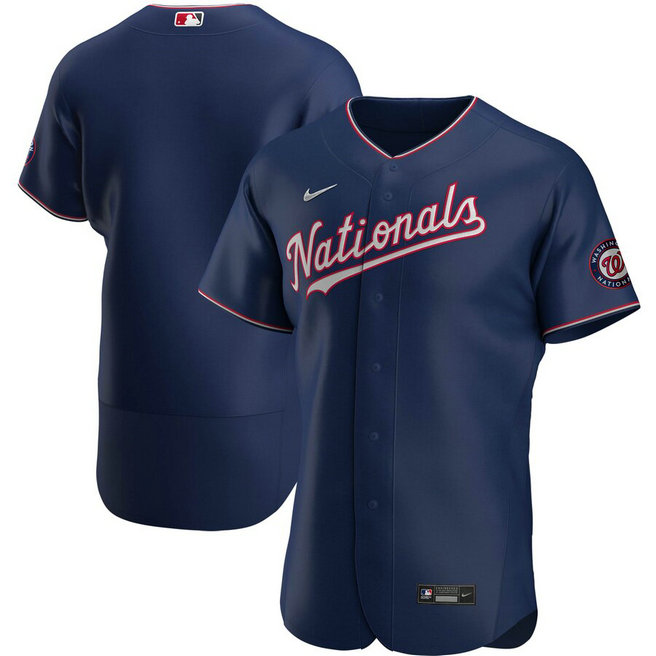 Washington Nationals Men's Nike Navy Alternate 2020 Authentic Team MLB Jersey