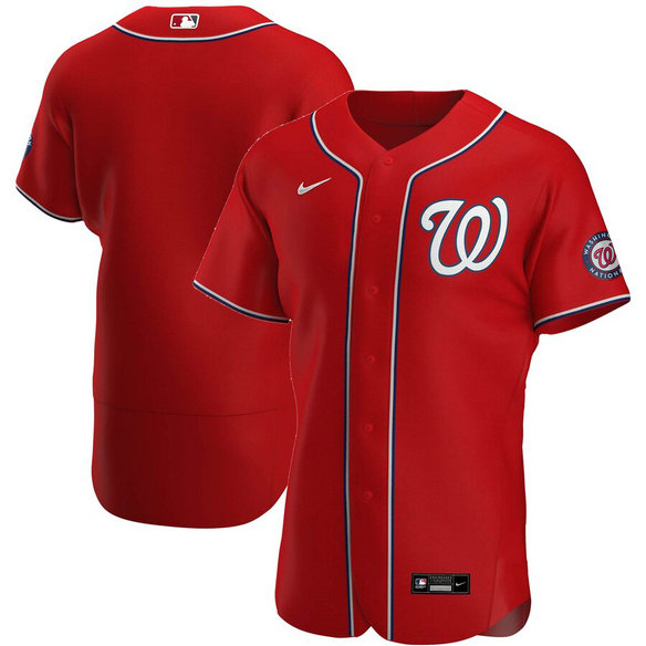 Washington Nationals Men's Nike Red Alternate 2020 Authentic Team MLB Jersey