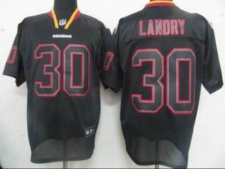 Washington Red Skins 30 Laron Landry Black Field Shadow Premier Jerseys