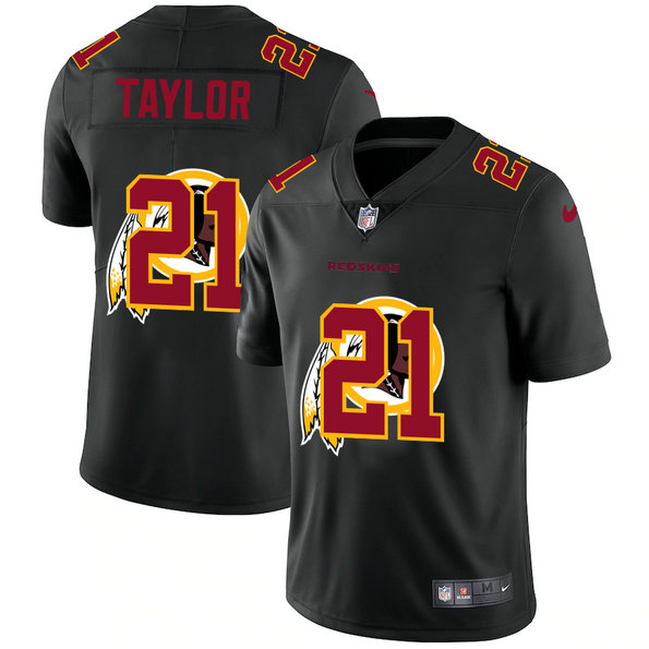 Washington Redskins #21 Sean Taylor Men's Nike Team Logo Dual Overlap Limited NFL Jersey Black