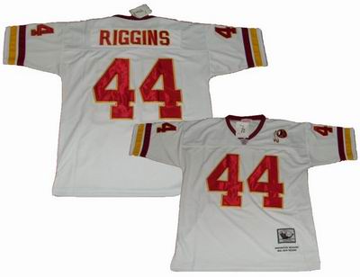 Washington Redskins #44 John Riggins Throwback White Jersey