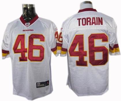 Washington Redskins #46 RYAN TORAIN Jerseys white