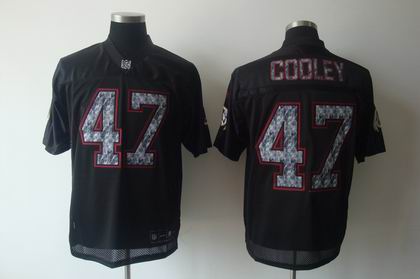 Washington Redskins #47 Chris Cooley BLACK SIDELINE UNITED Jerseys