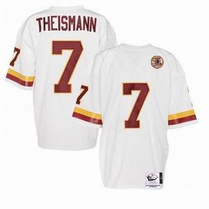 Washington Redskins #7 Joe Theismann Throwback white Jersey