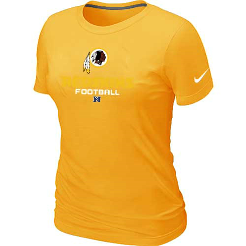 Washington Redskins yellow Women's Critical Victory T-Shirt