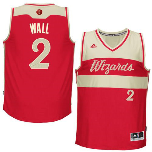 Washington Wizards 2 John Wall Red 2015-2016 Christmas Day NBA Jersey