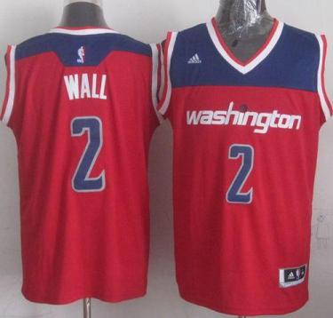 Washington Wizards 2 John Wall Red NBA Jersey