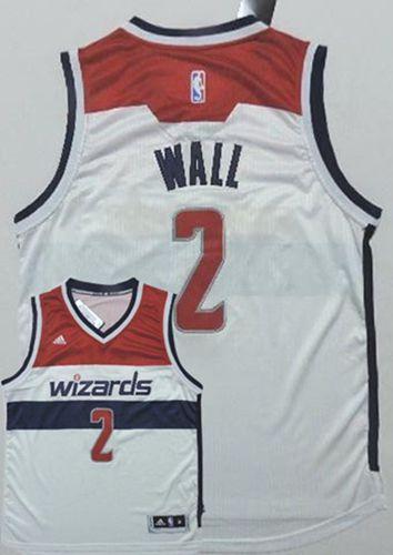 Washington Wizards 2 John Wall White Home NBA Jersey