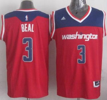 Washington Wizards 3 Bradley Beal Red NBA Jersey