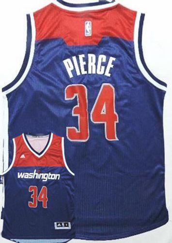 Washington Wizards 34 Paul Pierce Navy Blue Alternate NBA Jersey