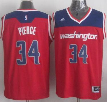 Washington Wizards 34 Paul Pierce Red NBA Jersey