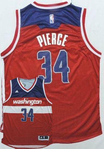 Washington Wizards 34 Paul Pierce Red Road NBA Jersey