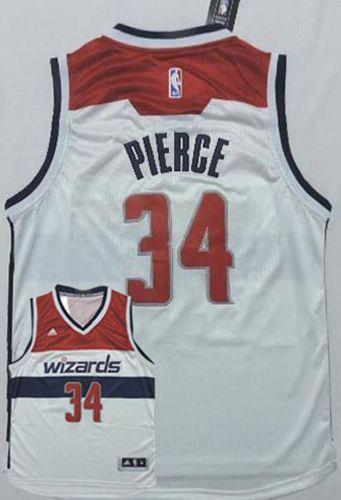 Washington Wizards 34 Paul Pierce White Home NBA Jersey