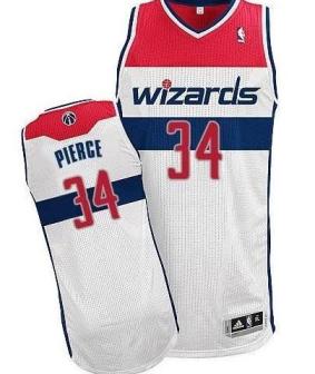 Washington Wizards 34 Paul Pierce White Stitched Revolution 30 NBA Jersey
