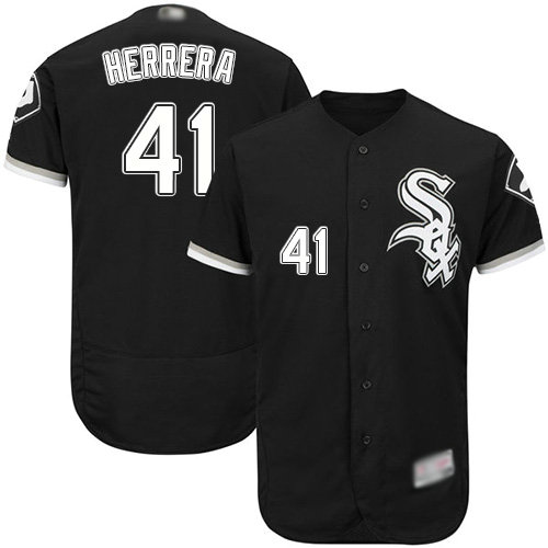 White Sox #41 Kelvin Herrera Black Flexbase Authentic Collection Stitched Baseball Jersey