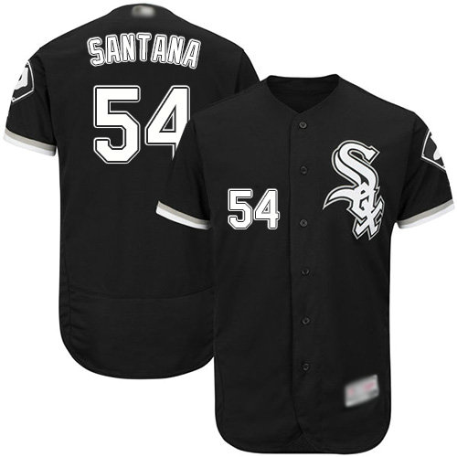 White Sox #54 Ervin Santana Black Flexbase Authentic Collection Stitched Baseball Jersey