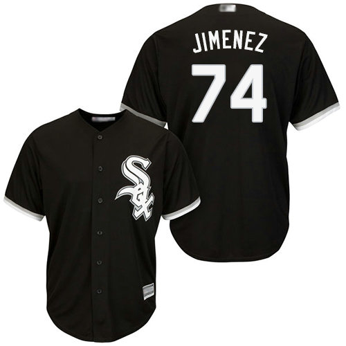 White Sox #74 Eloy Jimenez Black Cool Base Stitched Youth Baseball Jersey