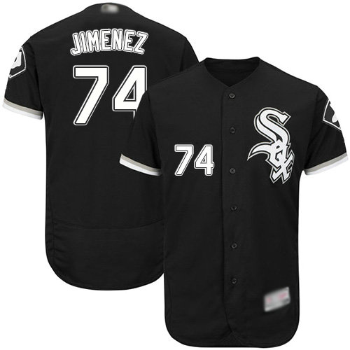 White Sox #74 Eloy Jimenez Black Flexbase Authentic Collection Stitched Baseball Jerseys