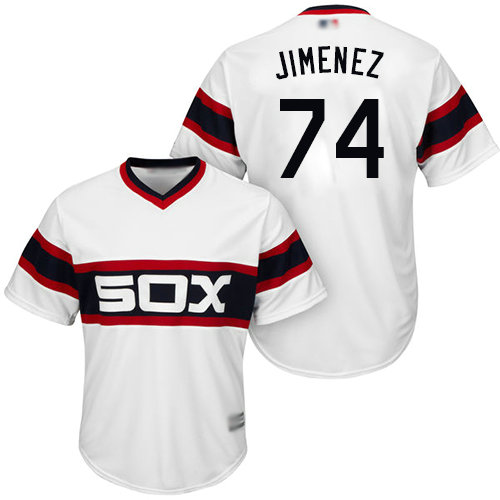 White Sox #74 Eloy Jimenez White Alternate Home Cool Base Stitched Youth Baseball Jersey